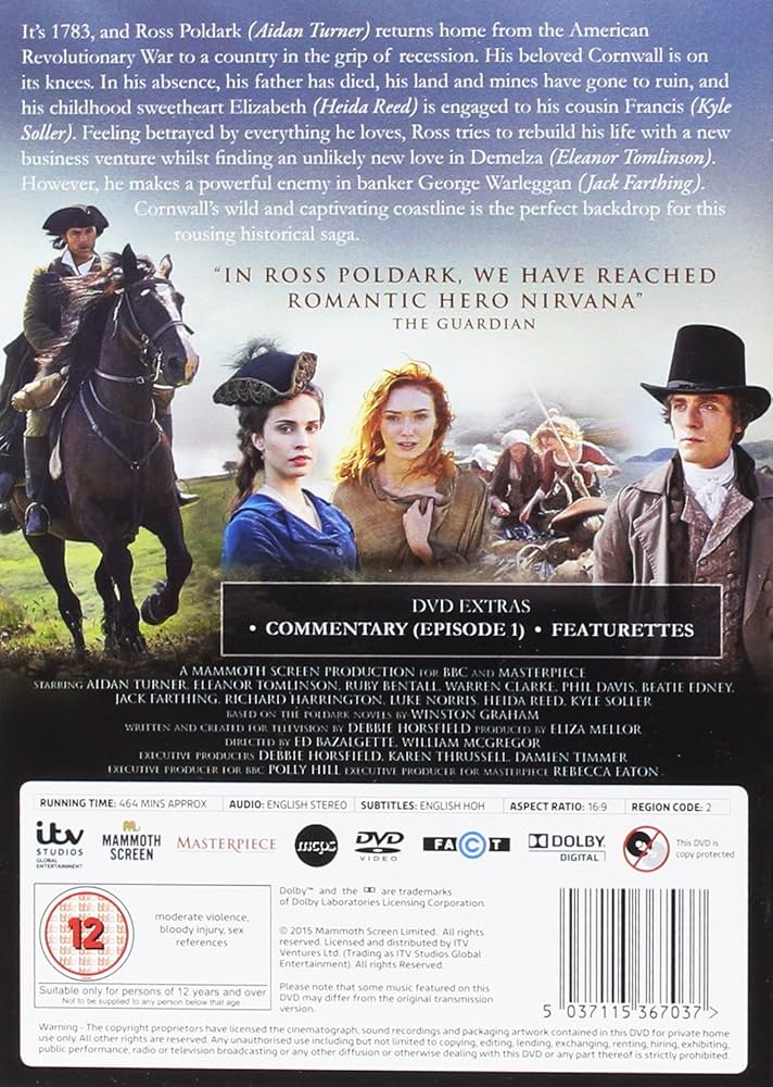 Amazon.co.jp: Poldark [DVD] : Aidan Turner: DVD
